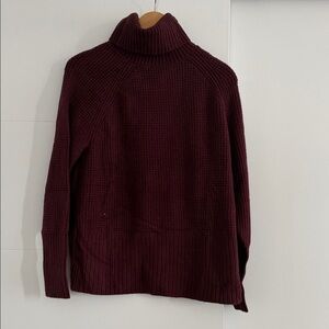 L.L. Bean Deep Burgundy Turtleneck Sweater